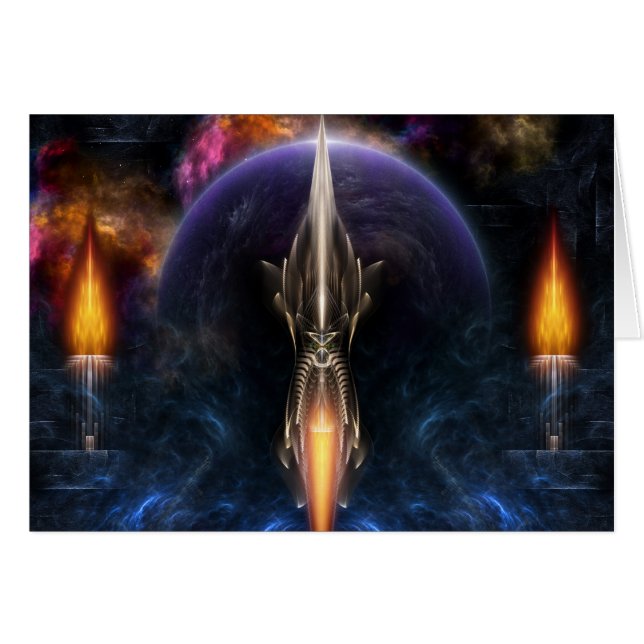 飛行フラクタル・アートのビジョン (正面横)