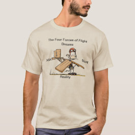 飛行ワイシャツの泥地のラット4力 Tシャツ