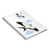 飛行中のつばめ後につかれた凧 ノートブック (右側)