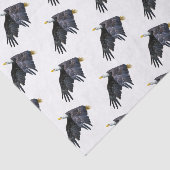 飛行中のアメリカのボーディングイーグル 薄葉紙 (詳細)