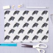 飛行中のアメリカのボーディングイーグル 薄葉紙 (クラフト)