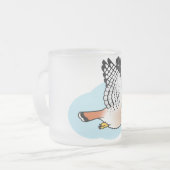 飛行中のアメリカのKestrel フロストグラスマグカップ (正面左)