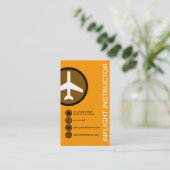 飛行中のインストラクターの泡 名刺 (スタンド正面)