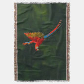 飛行中のオウム スローブランケット (正面縦)