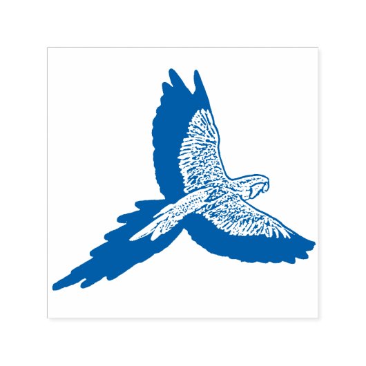 飛行中のオウム セルフインキングスタンプ (デザイン)