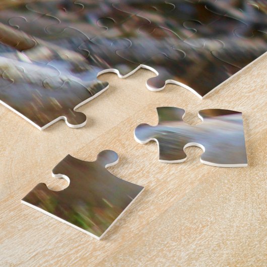 飛行中のオスのマガモのアヒル ジグソーパズル (側面)