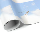 飛行中のオートジャイロ ラッピングペーパー (ロールコーナー)