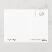 飛行中のカモメのポストカード ポストカード (裏面)