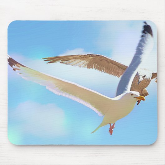 飛行中のカモメ マウスパッド (正面)