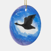 飛行中のガチョウ セラミックオーナメント (右)