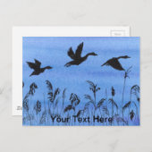 飛行中のゲーゼ ポストカード (正面/裏面)