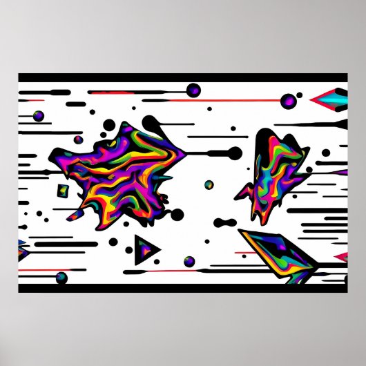 飛行中のサービス – Ken Gage Art ポスター (正面)