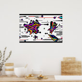 飛行中のサービス – Ken Gage Art ポスター (キッチン)