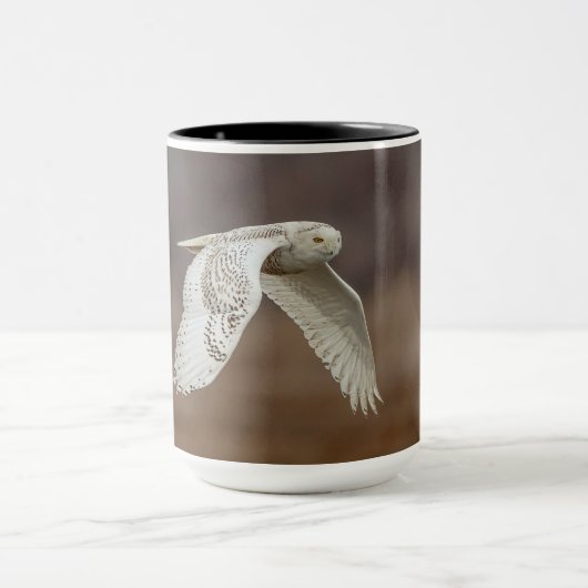 飛行中のスノーフクロウ マグカップ (中央)