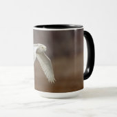 飛行中のスノーフクロウ マグカップ (正面右)