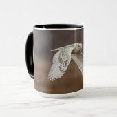 飛行中のスノーフクロウ マグカップ (正面左)