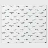 飛行中のセスナのモデル航空機 ラッピングペーパー (フラット)