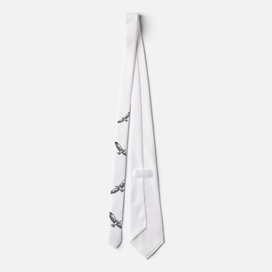 飛行中のタカ ネクタイ (裏面)