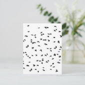 飛行中のツバメプリント ポストカード (スタンド正面)