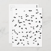 飛行中のツバメプリント ポストカード (正面/裏面)