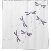 飛行中のトンボ シャワーカーテン (正面)