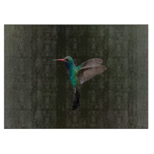 飛行中のハチドリ カッティングボード (正面)
