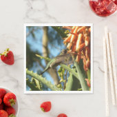 飛行中のハチドリ スタンダードランチョンナプキン (インサイチュ)