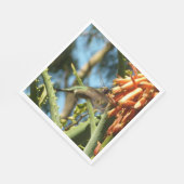 飛行中のハチドリ スタンダードランチョンナプキン (角)