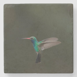 飛行中のハチドリ ストーンコースター