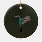 飛行中のハチドリ セラミックオーナメント (裏面)