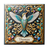 飛行中のハチドリ タイル (正面)