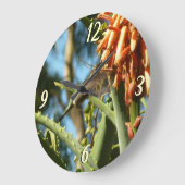 飛行中のハチドリ ラージ壁時計 (傾斜)