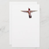 飛行中のハチドリ 便箋 (正面/裏面)