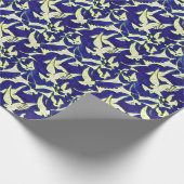飛行中のハト ラッピングペーパー (角)