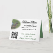 飛行中のハミングバードgrカスタマイズ-任意の大事な行事 カード (裏面)