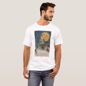 飛行中のハロウィンGreetingWitch Tシャツ (正面フル)