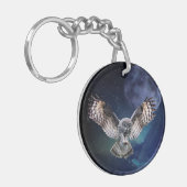 飛行中のフクロウ キーホルダー (正面左)