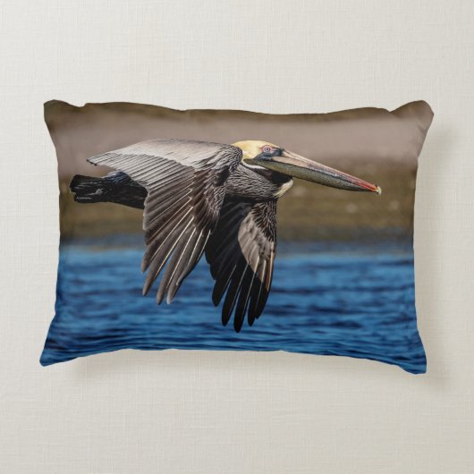 飛行中のペリカン アクセントクッション (裏面)