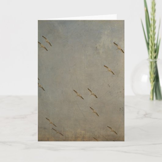 飛行中のペリカン カード (正面)