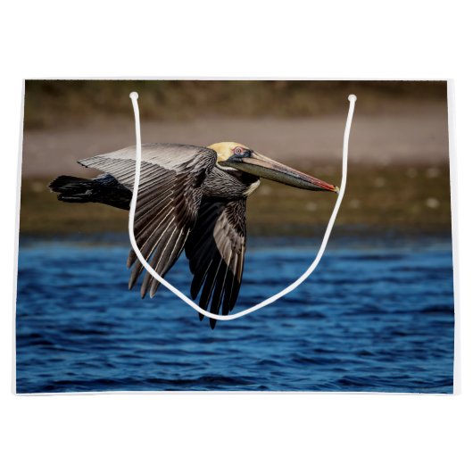 飛行中のペリカン ラージペーパーバッグ (正面)