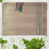 飛行中のマガモのアヒル キッチンタオル (折り畳み)