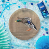 飛行中のマガモのアヒル ペーパープレート (パーティー)