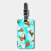 飛行中のマダラチョウ ラゲッジタグ (正面縦)