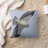 飛行中のミサゴ クッション (ブランケット)