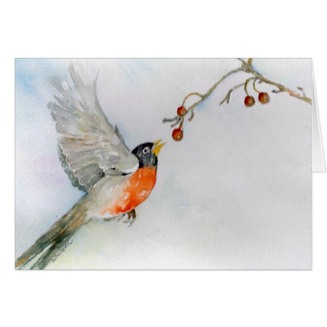 飛行中のロビン (正面横)