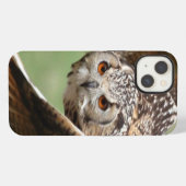 飛行中のワシミミズク iPhoneケース (裏面横)