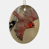 飛行中の北の(鳥)ショウジョウコウカンチョウ セラミックオーナメント (右)