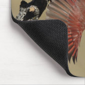 飛行中の北の(鳥)ショウジョウコウカンチョウ マウスパッド (コーナー)