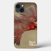 飛行中の北の（鳥）ショウジョウコウカンチョウ Case-Mate iPhoneケース (裏面)
