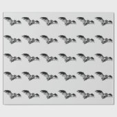 飛行中の吸血コウモリ ラッピングペーパー (フラット)